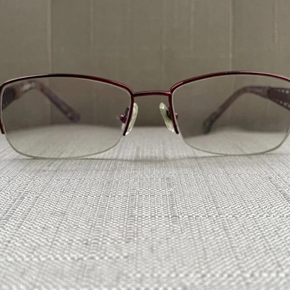 Liz Claiborne Women Glasses Frame Red Tone Eyeglasses L306 130 52[]16 Frame